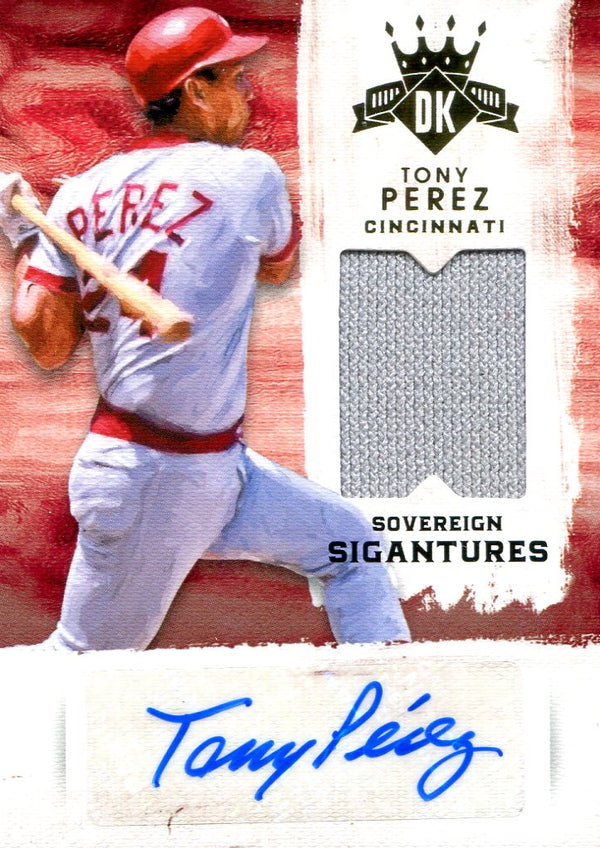 Tony Perez Autographed/Worn Jersey Panini 17/20