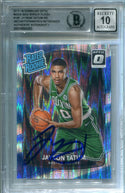 Jayson Tatum 2017-18 Donruss Optic Mega Box Shock Flash (BGS) Auto 10 RC