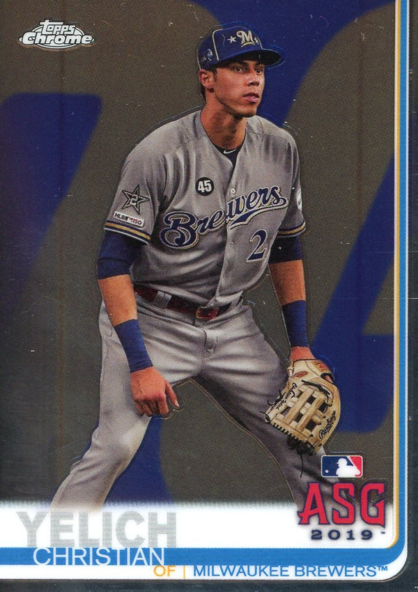 Christian Yelich 2019 Topps Chrome Card