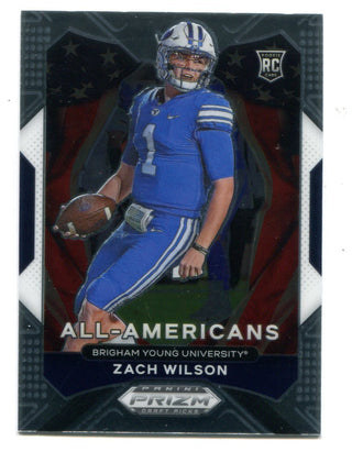 Zach Wilson 2021 Panini Prizm Draft Picks #182 RC Base