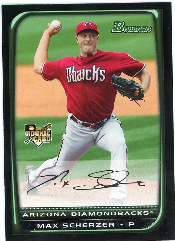 Max Scherzer 2008 Bowman Rookie Card