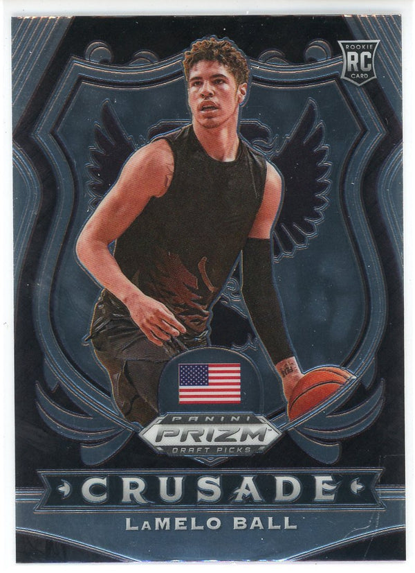 LaMelo Ball 2020-21 Panini Prizm Draft Picks Crusade Rookie Card #83