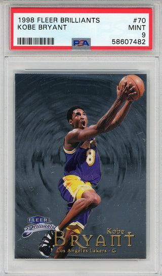 Kobe Bryant 1998 Fleer Brilliants Card #70 (PSA Mint 9)