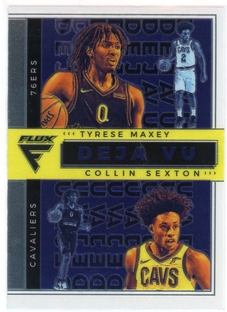 Tyrese Maxey & Collin Sexton 2020-21 Panini Flux DeJa Vu Card #26