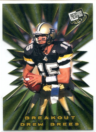 Drew Brees 2001 Press Pass Breakout Rookie Card