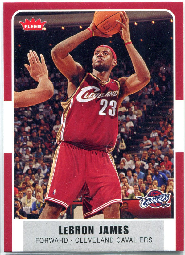 LeBron James 2007-08 Fleer Card