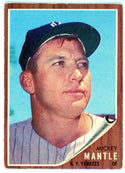 Mickey Mantle 1962 Topps Card #200