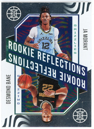 Ja Morant & Desmond Bane 2020-21 Panini Illusions Rookie Reflections Card #16