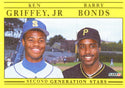 Ken Griffey Jr. Barry Bonds 1990 Fleer Card