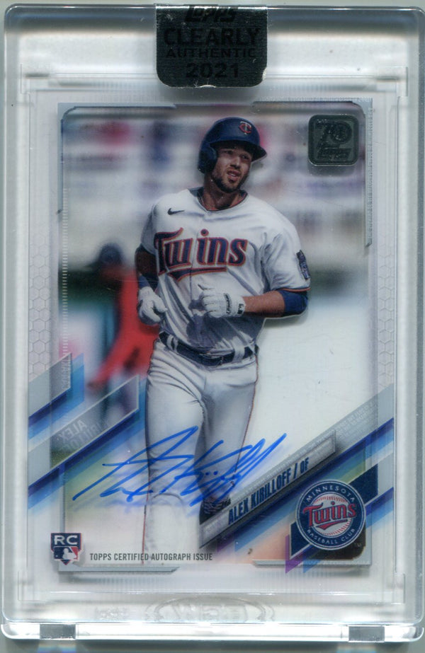 Alex Kirilloff 2021 Topps Clearly Authentic #CAA-KAI Auto RC