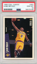 Kobe Bryant 1996 Upper Deck Collector's Choice Rookie Card #267 (PSA)