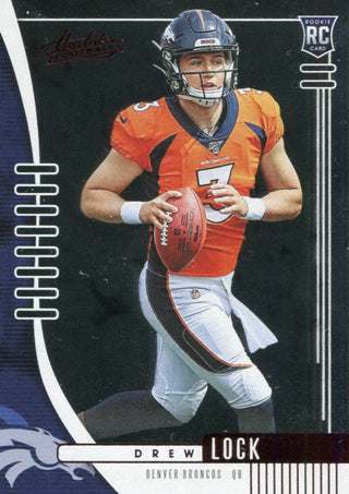 Drew Lock 2019 Panini Absolute Rookie Card