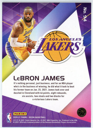 LeBron James 2021 Panini Recon Card #94