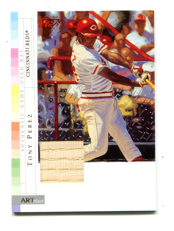 Tony Perez 2003 Topps ARTifact #ARTP Bat Card