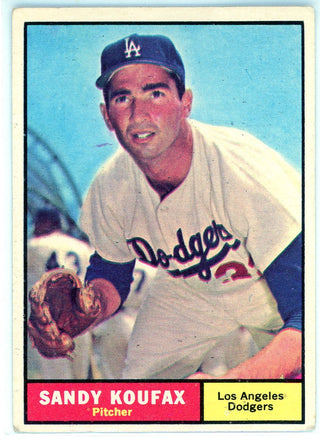 Sandy Koufax 1961 Topps Card #344