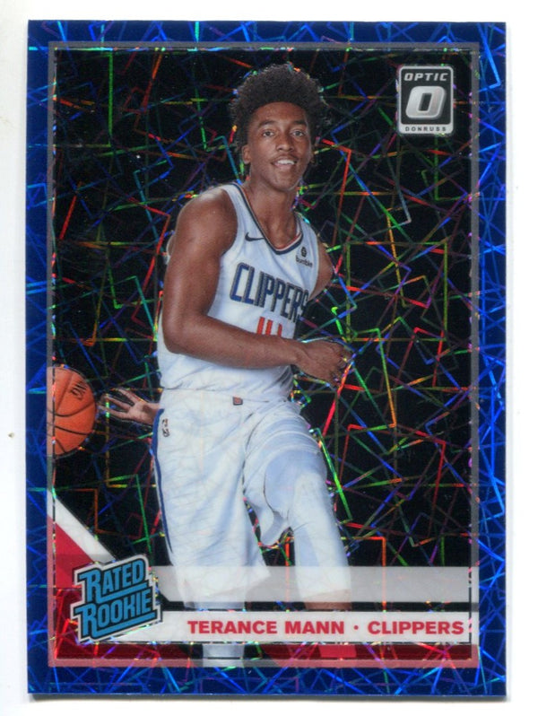 Terrance Mann 2019-20 Donruss Optic Blue Velocity #165 RC