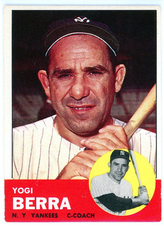 Yogi Berra 1963 Topps Card #340