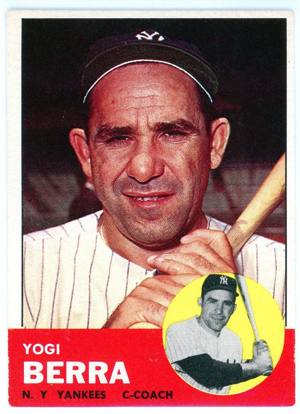 Yogi Berra 1963 Topps Card #340