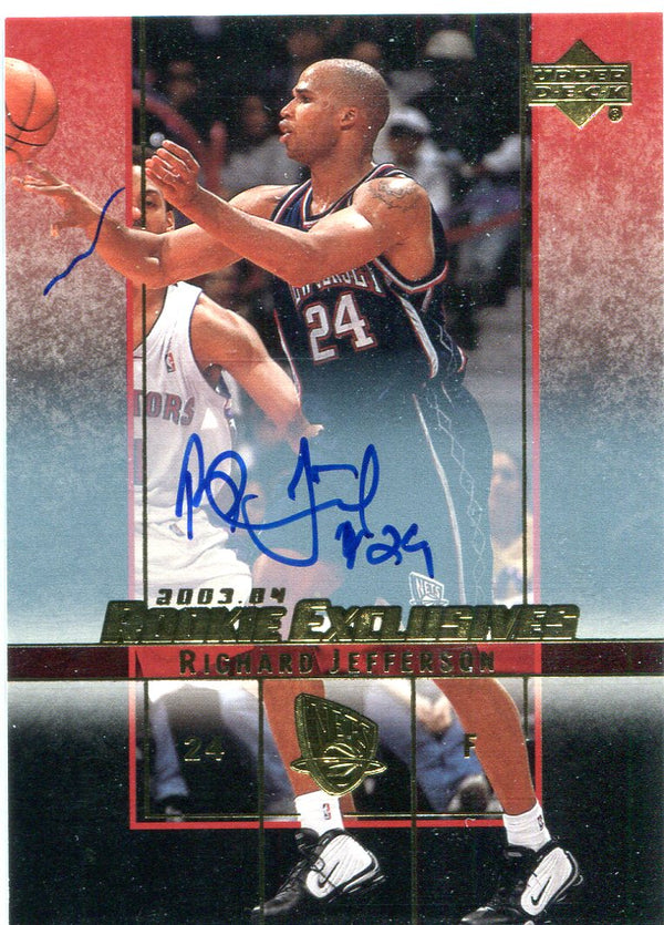 Richard Jefferson 2004 Rookie Exclusive Autographed Card