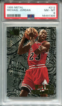 Michael Jordan 1995 Fleer Metal #212 PSA NM-MT 8 Card