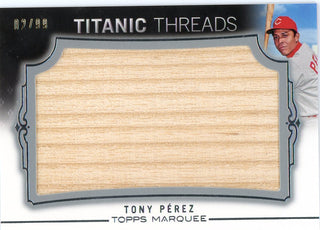 Tony Perez 2011 Topps Marquee Relic Card