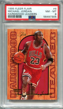 Michael Jordan 1995 Fleer Flair #4 Hardwood Leaders PSA NM-MT 8 Card