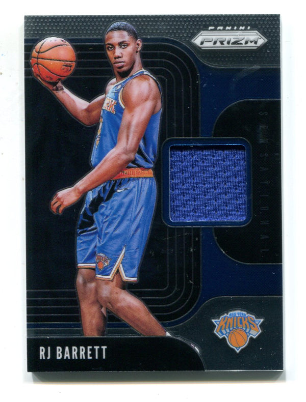 Rj Barrett 2019-20 Prizm Sensation Jersey Patch Card #SSRIB