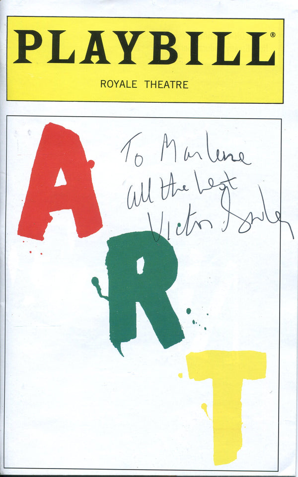 Victor Garber Autographed Art Playbill Program