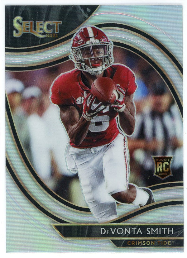 DeVonta Smith 2021 Panini Chronicles Select Draft Picks Silver Prizm Rookie Card #263