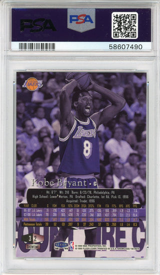 Kobe Bryant 1998 Flair Showcase Row 3 Card #2 (PSA NM-MT 8)