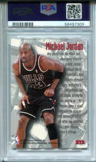 Michael Jordan 1995 Fleer Metal #212 PSA NM-MT 8 Card