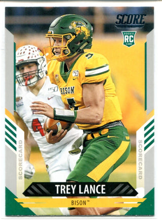 Trey Lance 2021 Panini Score Rookie Card #303