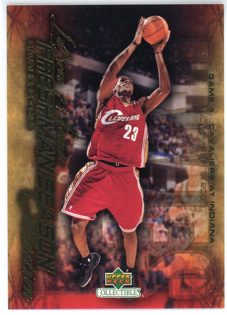 LeBron James 2004 Upper Deck Freshman Season Collection Card #5