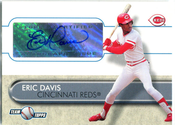 Eric Davis 2006 Topps Autographed Card