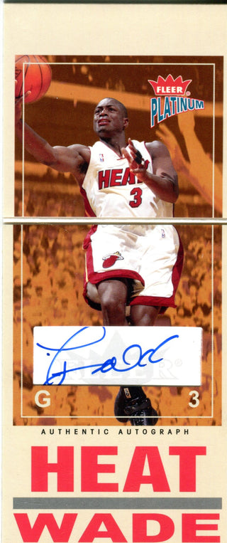 Dwyane Wade 2004 Fleer Big Signs Autographed Card 4/50