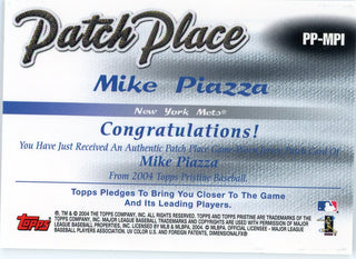 Mike Piazza 2004 Topps Pristine Game-Worn Jersey Card