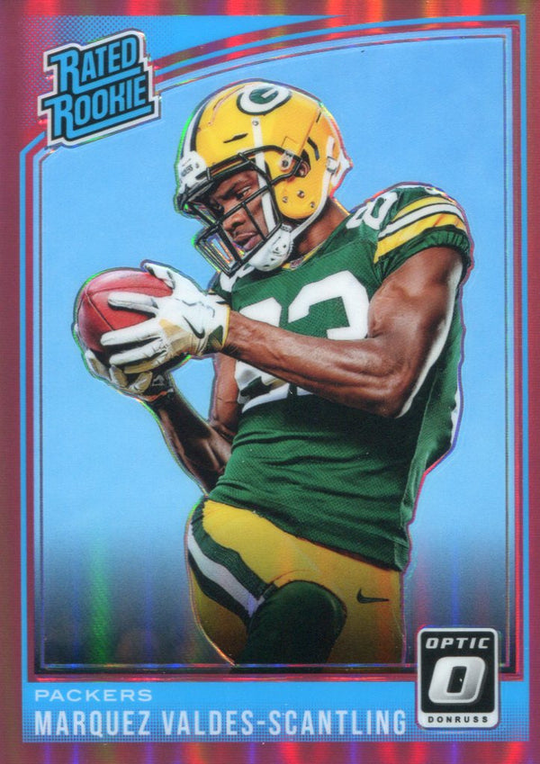 Marquez Valdes-Scantling 2018 Donruss Optic Pink Rated Rookie Card