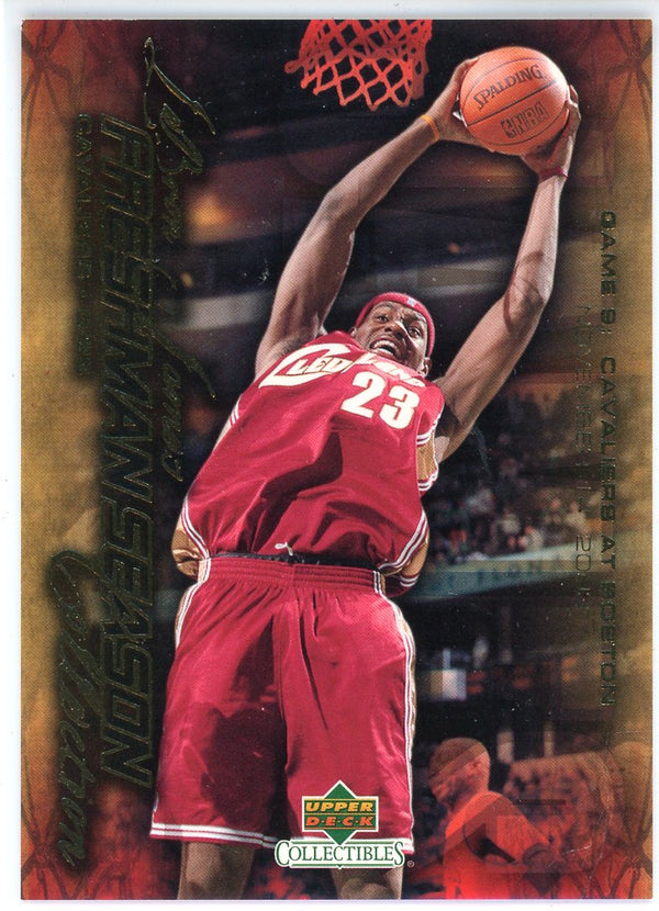 LeBron James 2004 Upper Deck Freshman Season Collection Card #9