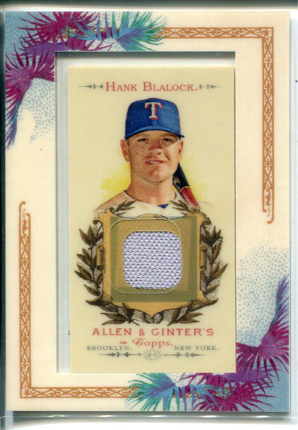 Hank Blalock 2007 Topps Allen & Ginter Jersey Card