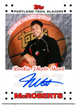 Josh McRoberts Topps Rookie Class 2007 Auto