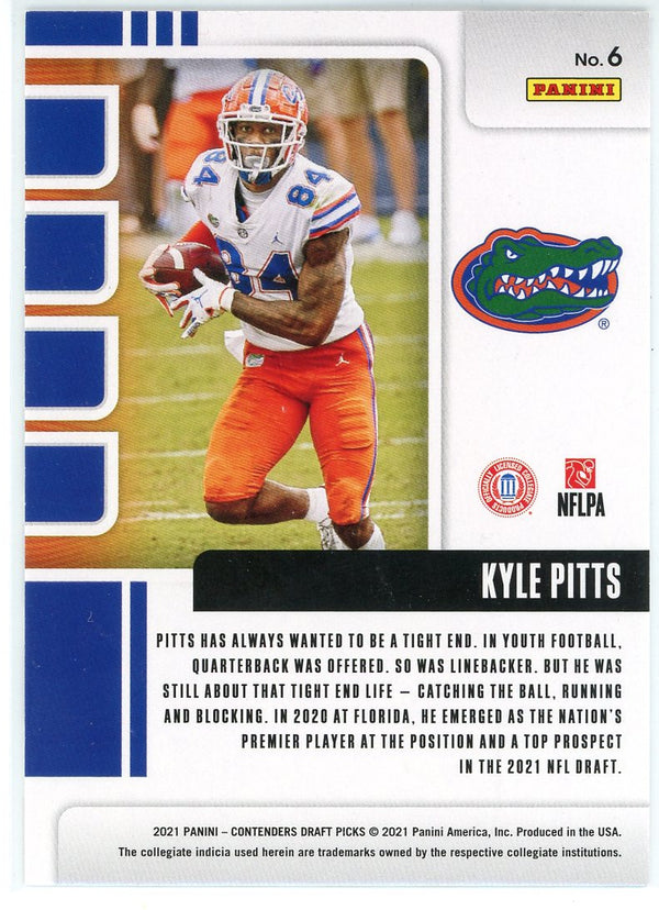 Kyle Pitts 2021 Panini Contenders Draft Picks Rookie Card #6