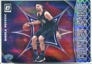 Nikola Vucevic 2019-20 Donruss Optic Purple Holo Fantasy Stars Card