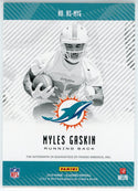 Myles Gaskin Autographed 2019 Panini Illusions Rookie Card