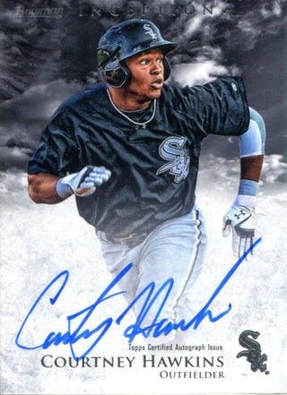 Courtney Hawkins Autographed 2013 Bowman Inception Card