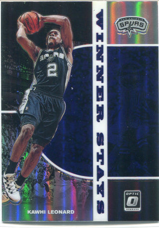 Kawhi Leonard 2019-20 Donruss Optic Purple Holo Winner Stays Card