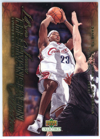 LeBron James 2004 Upper Deck Freshman Season Collection Card #13