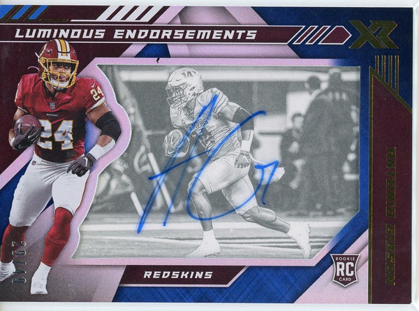 Antonio Gibson Autographed 2020 Panini XR Luminous Endorsements Rookie Card