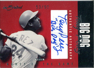 Tony Perez 2004 Fleer Skybox Autographed Card w/ "Big Dog" Inscription #53/99