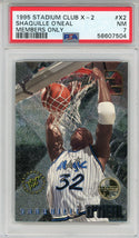 Shaquille O'Neal 1995 Topps Stadium Club X-2 Members Only Card #X2 (PSA NM 7)