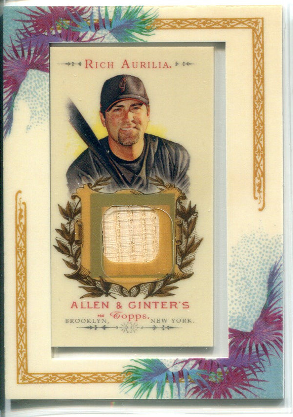 Rich Aurilia 2007 Topps Allen & Ginter Bat Card